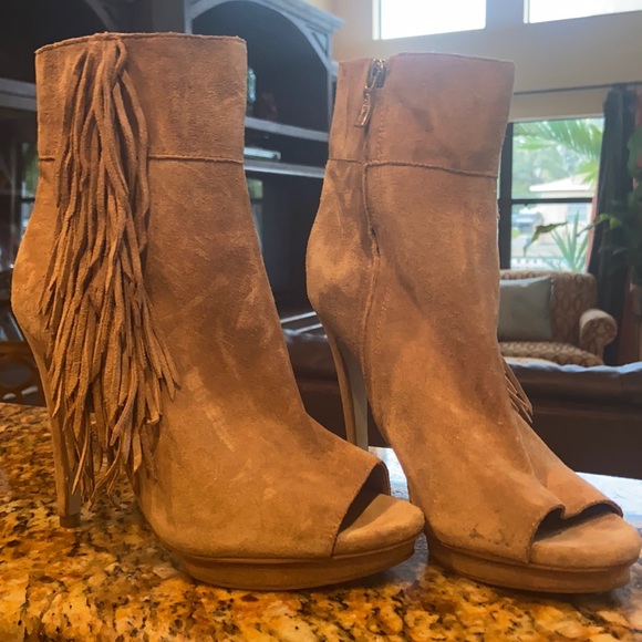 BCBG | Shoes | Fringe Ankle Boots Never 